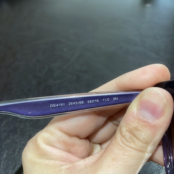 🌟🆕 Dolce & Gabbana Violet purple large resin sunglasses DG 4151 - Picture 12 of 13